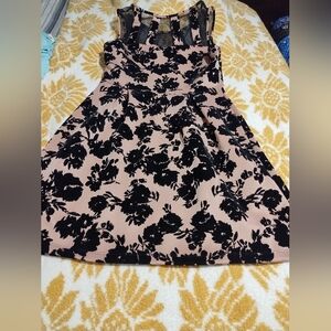 Sweet Storm Elegant Black Floral Dress